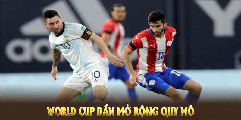 World Cup dần mở rộng quy mô và số đội tham dự